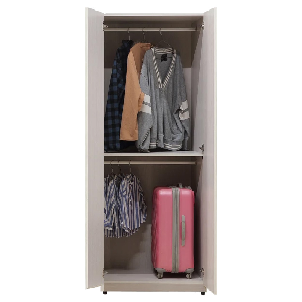 ☆DE德一家具☆水漾2.6尺雙吊衣櫥 YX26-805-263