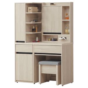 ☆DE德一家具☆奶茶3.3尺鏡台 YX26-807-34