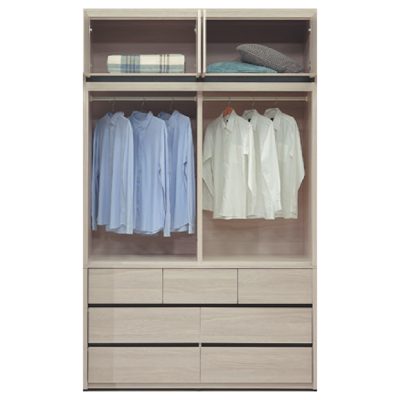 ☆DE德一家具☆奶茶5x7衣櫃+被櫃 YX26-807-938+9382