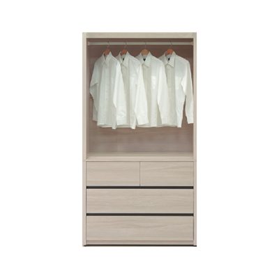 ☆DE德一家具☆奶茶3.5x7衣櫃 YX26-807-939