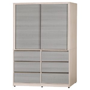☆DE德一家具☆馬卡龍灰4x7尺衣櫃 YX26-875-347