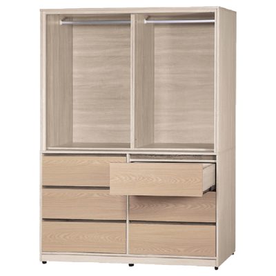 ☆DE德一家具☆馬卡龍灰4x7尺衣櫃 YX26-875-347