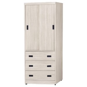 ☆DE德一家具☆本田白梧桐3x7尺下三抽衣櫃 YX26-884-273