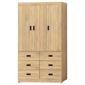 ☆DE德一家具☆圓滿4x7尺下六抽開門衣櫃 YX26-884-647