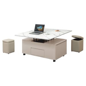 ☆DE德一家具☆奶油風升降大茶几 YX26-928-81