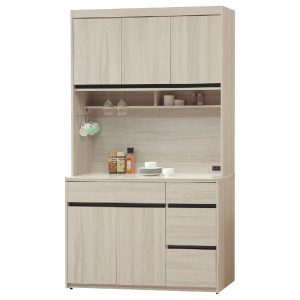 ☆DE德一家具☆奶茶4尺岩板餐櫃全組 YX26-976-40