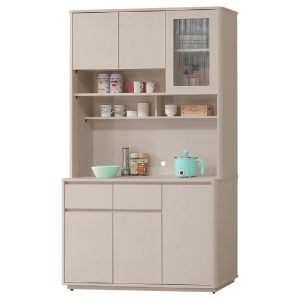 ☆DE德一家具☆奶油風4尺餐櫃全組 YX26-981-40