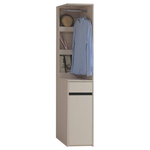 ☆DE德一家具☆鈦晶奶色系1.3尺吊桿邊櫃 CY26-18-21516846