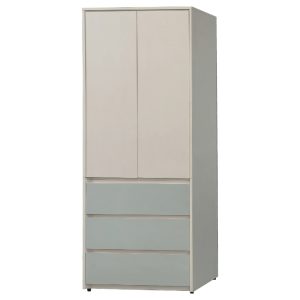 ☆DE德一家具☆柔逸靜開門3x7三抽衣櫃 CY26-2-171137