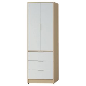 ☆DE德一家具☆原木雙色2.5尺直桶衣櫥三抽 CY26-217-46276