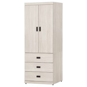 ☆DE德一家具☆白梧桐3x7尺三抽開門衣櫃 CY26-241-163237