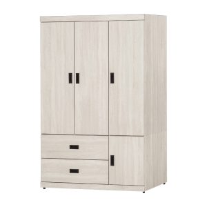 ☆DE德一家具☆白梧桐4x6尺四門二抽開門衣櫃 CY26-241-163246