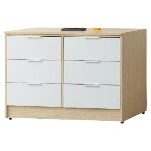 ☆DE德一家具☆原木雙色4尺六斗櫃 CY26-316-46269