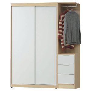 ☆DE德一家具☆原木雙色拉門衣櫥/轉角櫃 CY26-47-46279~46280