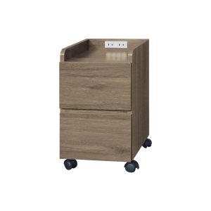 ☆DE德一家具☆灰橡邊櫃四輪煞車 CY26-105-35035