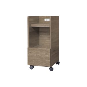 ☆DE德一家具☆二插座床頭櫃(滾輪式)-灰橡 CY26-108-10035