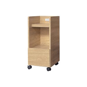 ☆DE德一家具☆二插座床頭櫃(滾輪式)-梧桐 CY26-108-10039