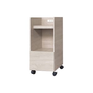 ☆DE德一家具☆二插座床頭櫃(滾輪式)-白梧桐 CY26-108-1003A