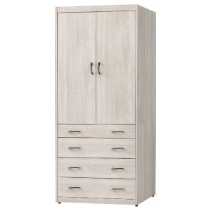 ☆DE德一家具☆白原切3x7四抽衣櫥 CY26-235-172237