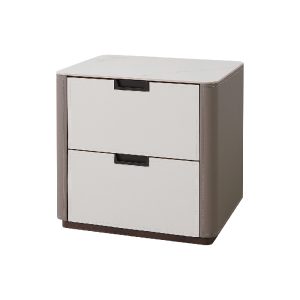 ☆DE德一家具☆洛麗雅馬鞍皮岩板床頭櫃 HY26-A26-03