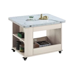 ☆DE德一家具☆白梧桐旋轉掀合石花茶几 CY26-452-16301