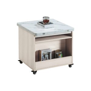 ☆DE德一家具☆白梧桐旋轉掀合石花昇降茶几 CY26-452-16302