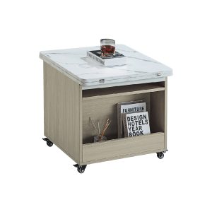 ☆DE德一家具☆灰梧桐旋轉掀合石花昇降茶几 CY26-452-16602