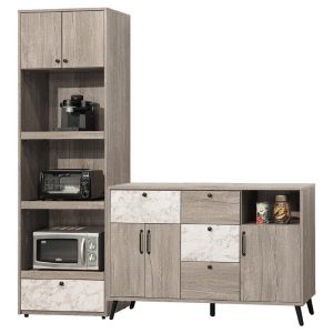 ☆DE德一家具☆深灰色餐櫃 CY26-517-2161816~2161817