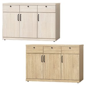 ☆DE德一家具☆白鋼刷／梧桐4尺餐櫃下座 CY26-522-216285~216287