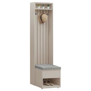 ☆DE德一家具☆鈦晶奶色系2尺玄關格柵座鞋櫃 CY26-704-21816