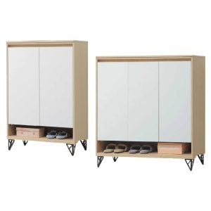 ☆DE德一家具☆原木雙色鐵腳鞋櫃 CY26-709-46330~46331