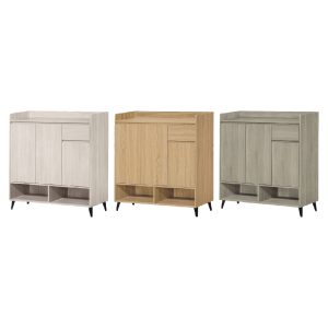 ☆DE德一家具☆白梧桐／原橡／灰梧桐鐵腳鞋櫃 CY26-718-163223~166224