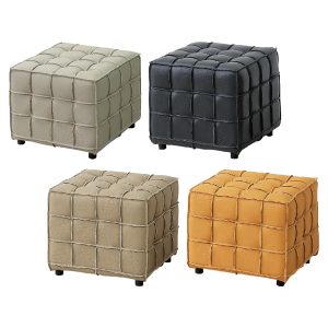 ☆DE德一家具☆方塊牛皮椅凳 HY26-A225-03~06