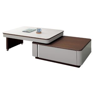 ☆DE德一家具☆巴斯克石面旋轉茶几 HY26-A269-01