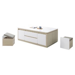 ☆DE德一家具☆黛娜4.65尺岩板多功能茶几 HY26-A289-01