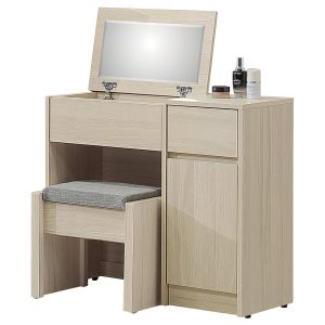 ☆DE德一家具☆克勞黛2.7尺雙暗抽掀鏡台 HY26-A51-08